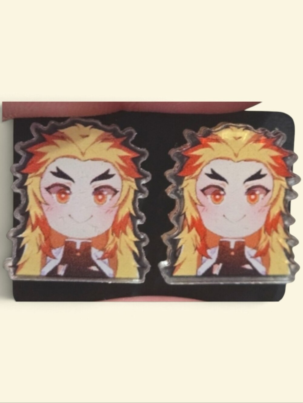 Anime Demon Slayer Kyōjurō Rengoku Earrings